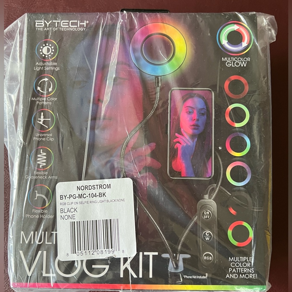 By Tech New Clip on Selfie Ring Light